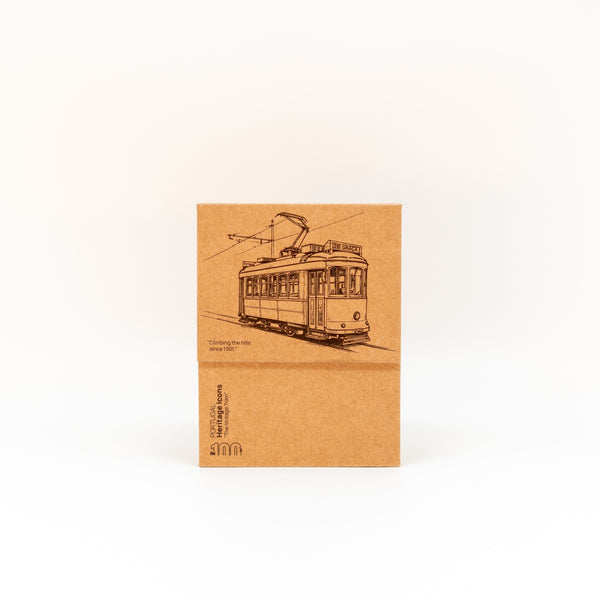 Kraft Cortiça O Elétrico Vintage Linear - Chá de Património