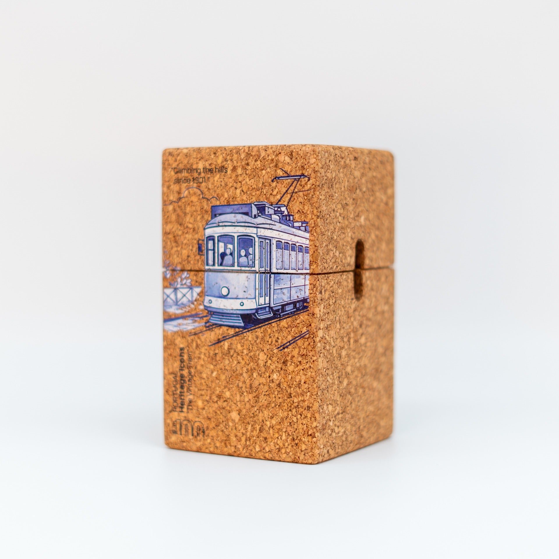 Corcho Cubo El Azulejo Vintage Tranvía - Rubio Ocre