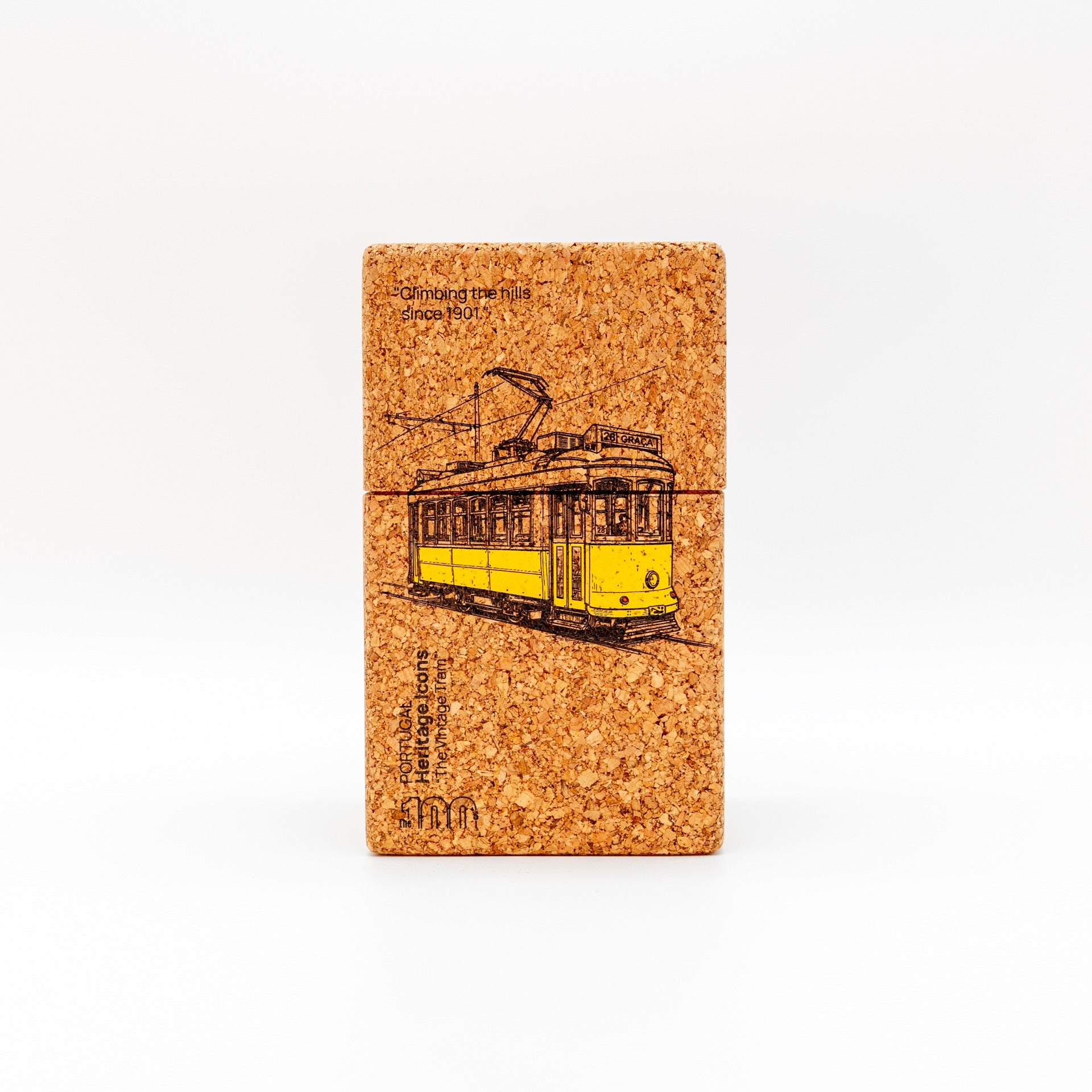 Cubo de corcho El tranvía vintage lineal - Aceite de oliva