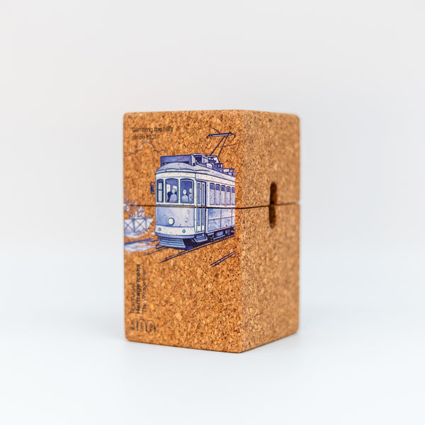 Cubo de corcho El azulejo del tranvía antiguo - Difusor
